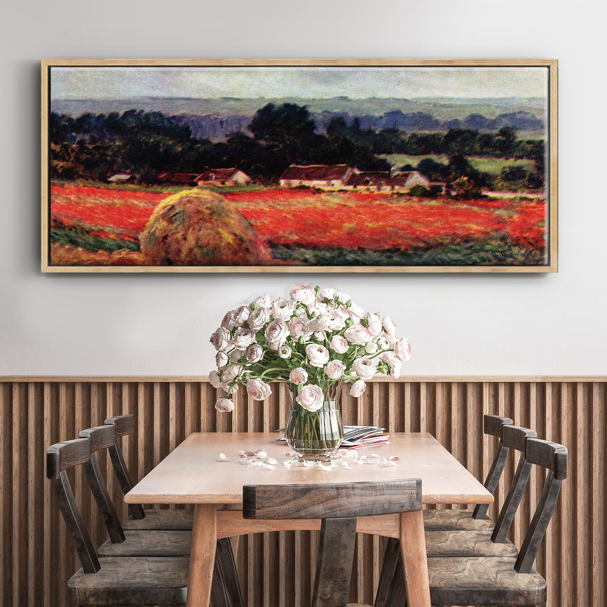 The Poppy Blumenfeld (The Barn) - Floater Framed Canvas Print