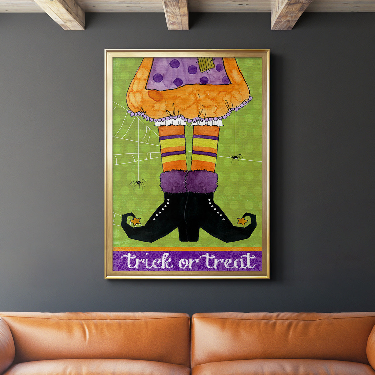 Trick or Treat - Modern Framed Canvas Print