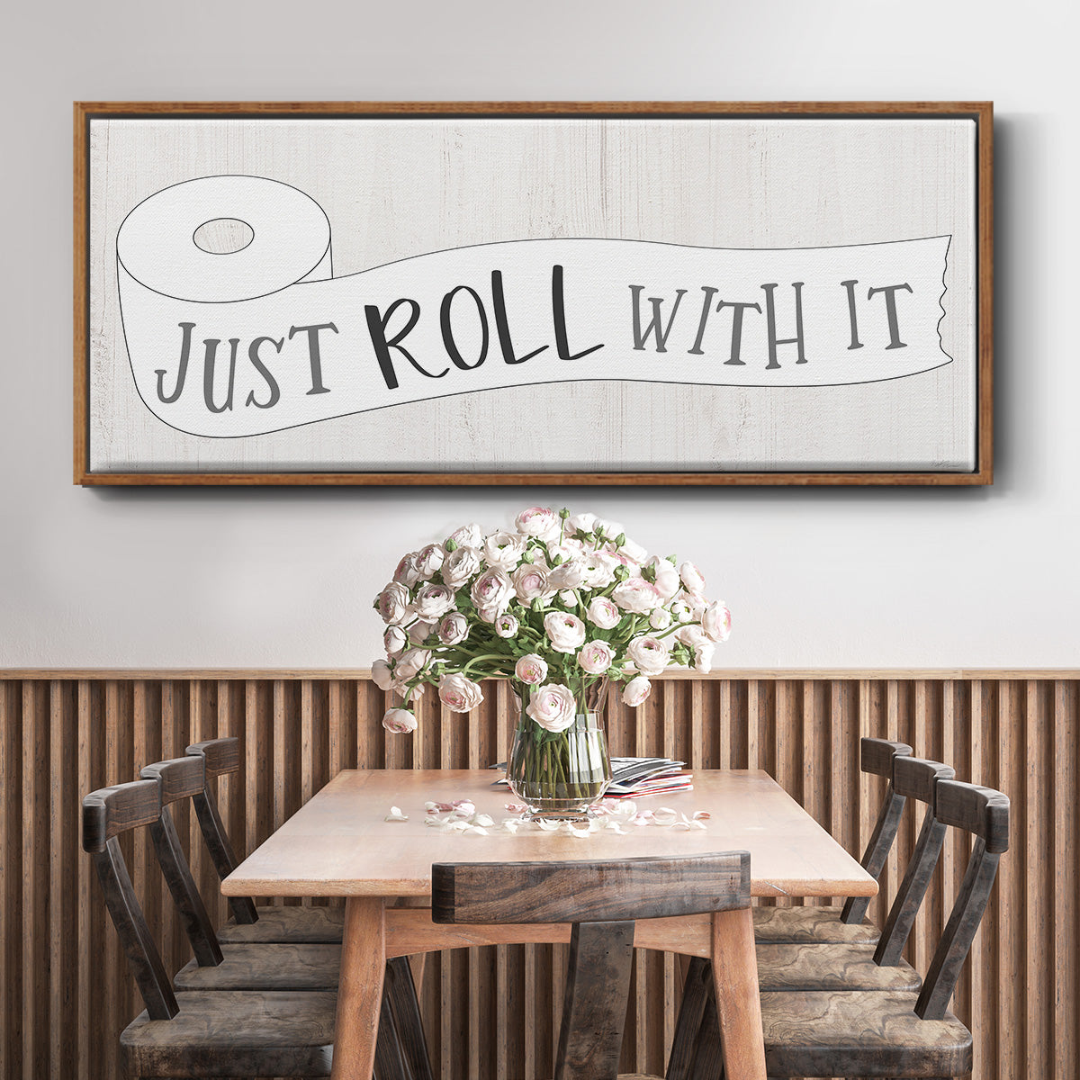 Just Roll - Floater Framed Canvas Print
