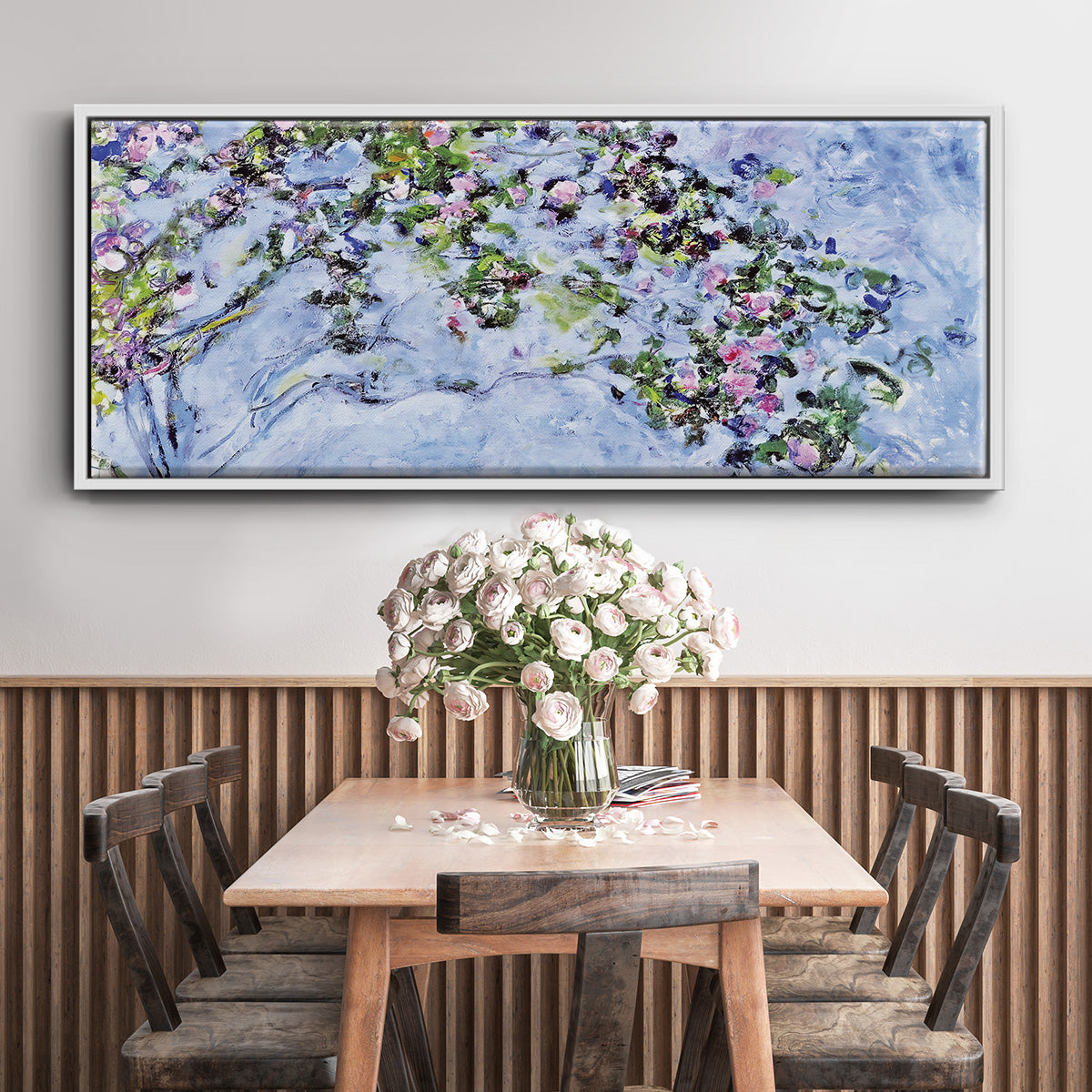 The Rose Bush, 1925 - Floater Framed Canvas Print