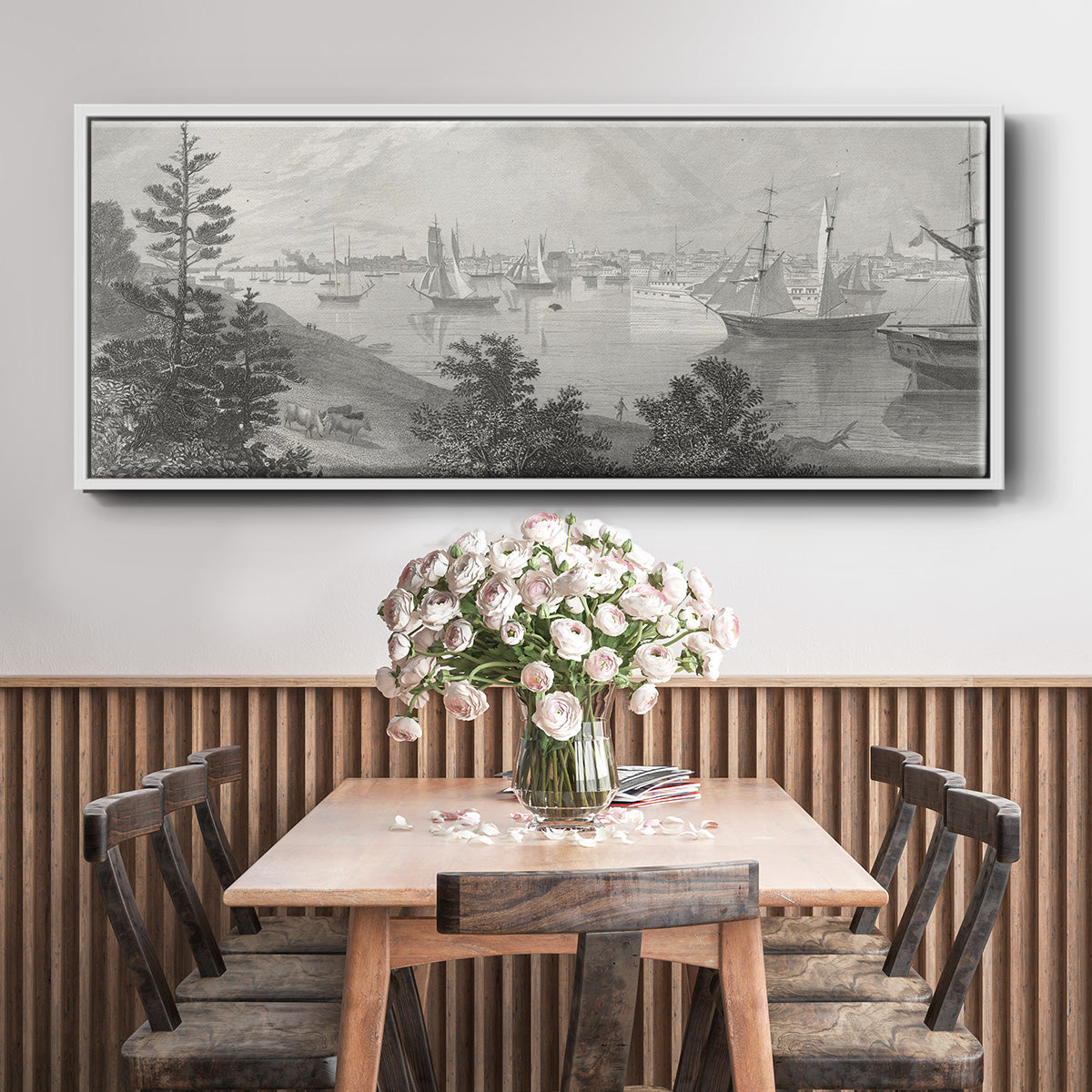 City of Detroit - Floater Framed Canvas Print