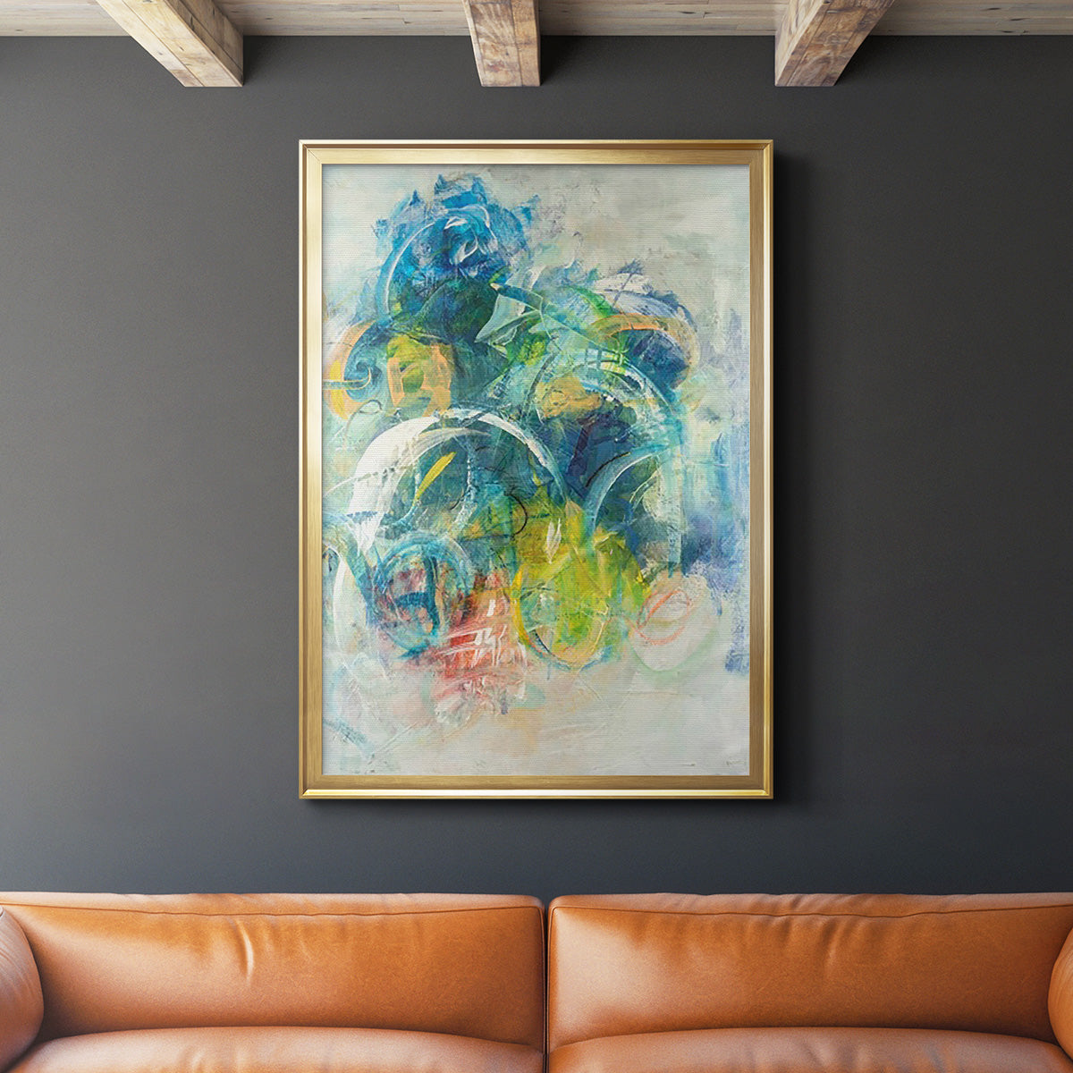 Silent Energy I - Modern Framed Canvas Print