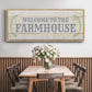 Welcome to the Farmhouse - Floater Framed Canvas Print