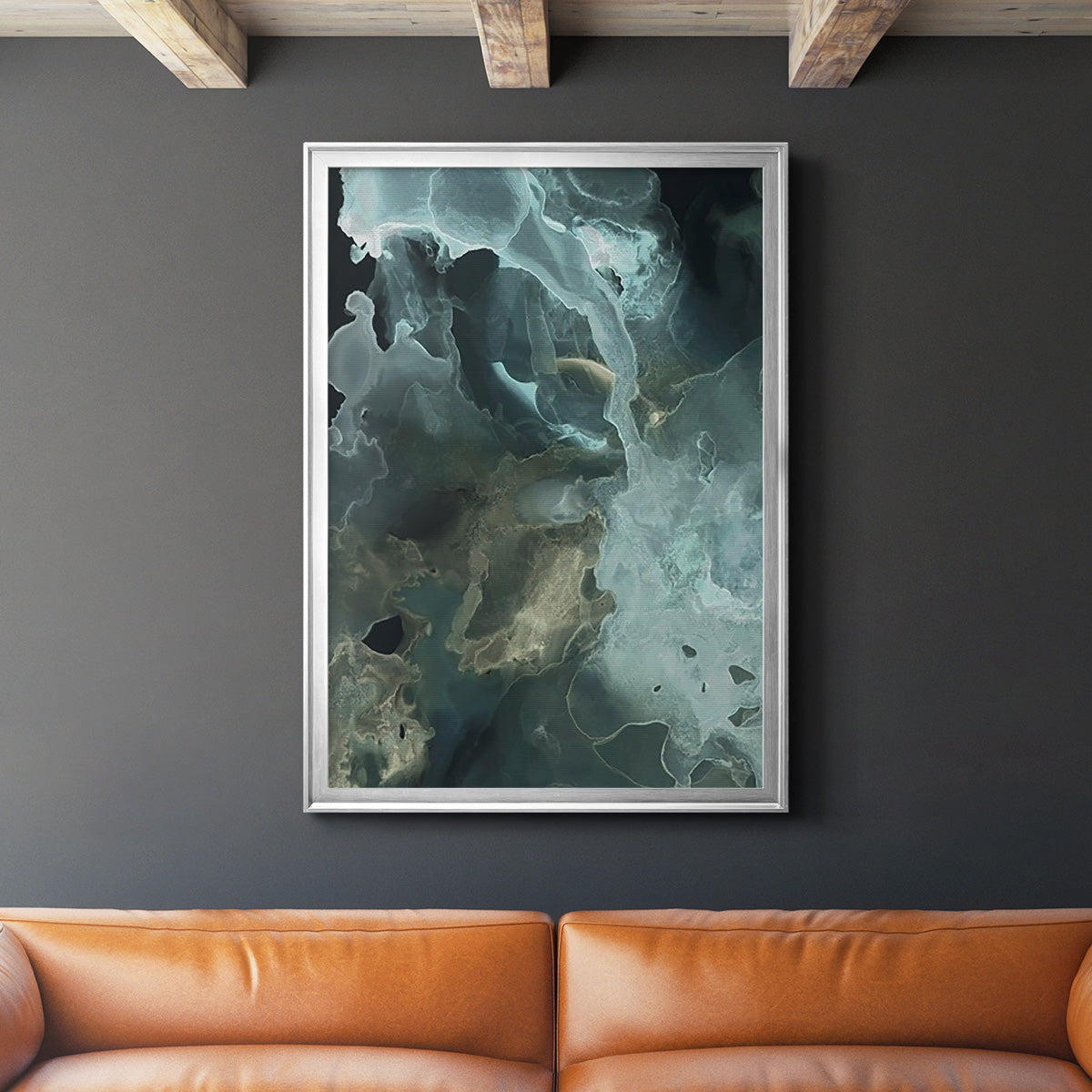 Gilded Spector II - Modern Framed Canvas Print