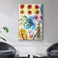 Flower Power II - Framed Premium Gallery Wrapped Canvas L Frame - Ready to Hang