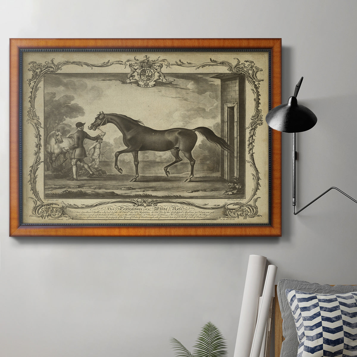 Distinguished Horses IV Premium Framed Canvas- Ready to Hang