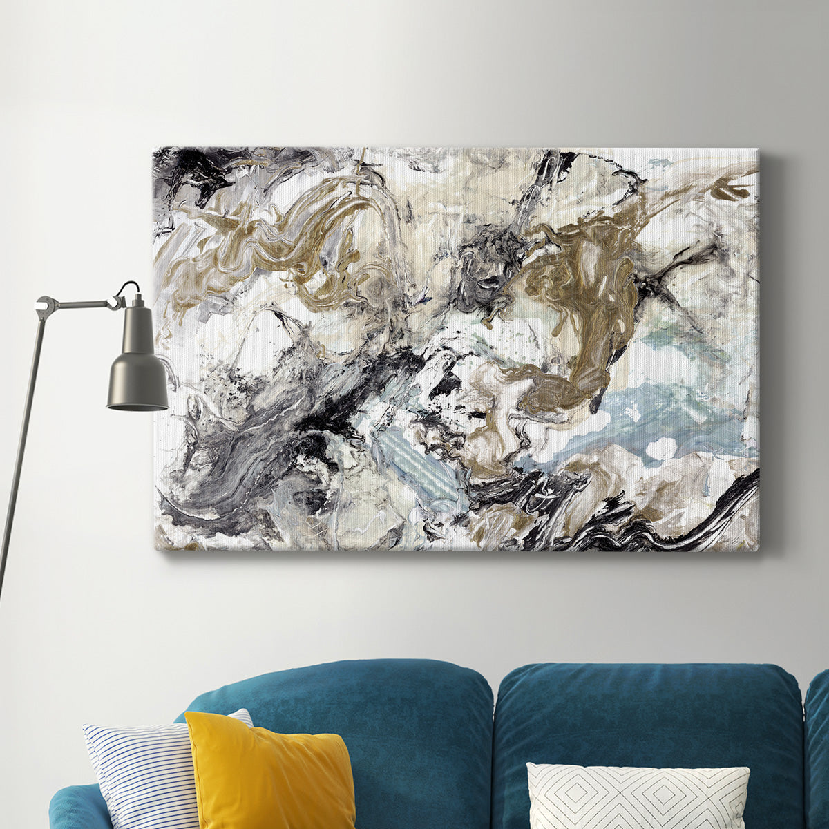 Marbelized Abstract - Canvas Art Print