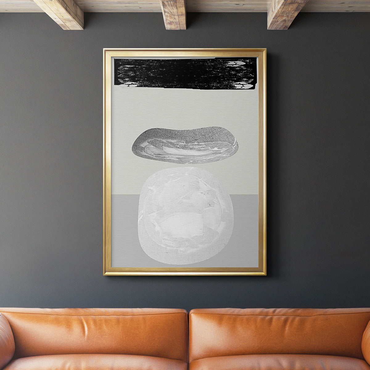 Eggy II - Modern Framed Canvas Print