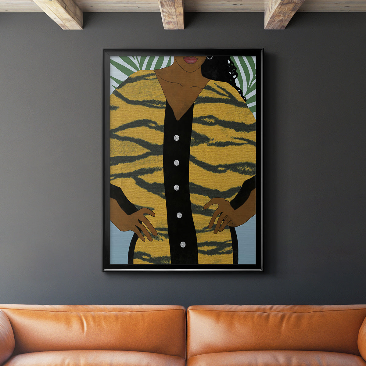 Her Style II - Modern Framed Canvas Print