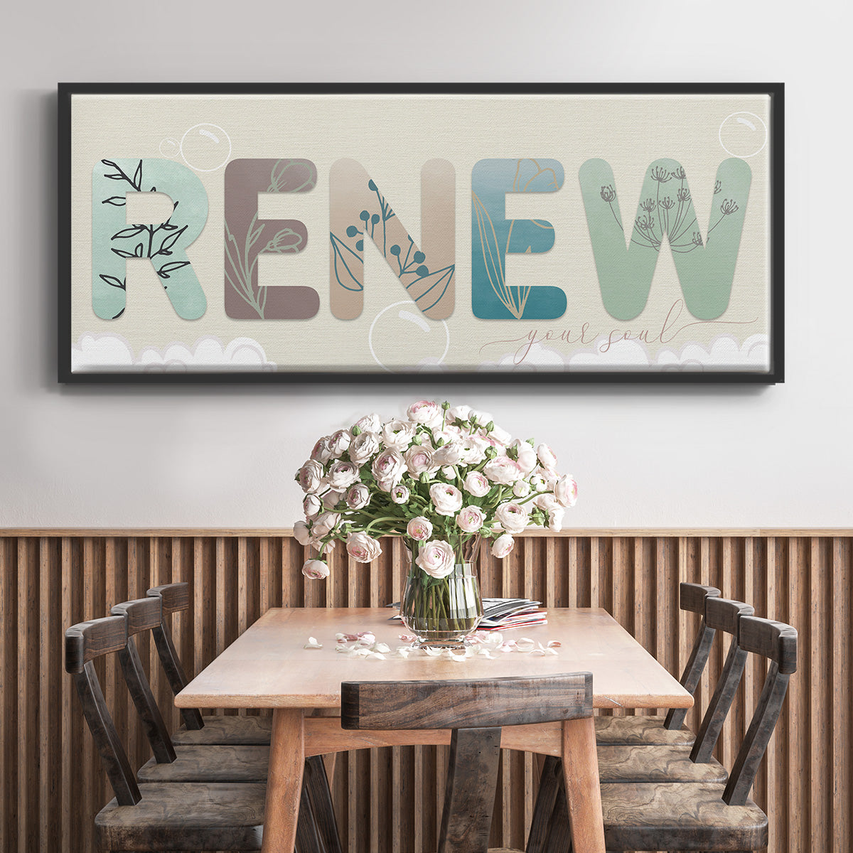 Renew Your Soul - Floater Framed Canvas Print