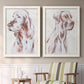 Sitting Dog III - Premium Framed Canvas 2 Piece Set - Ready to Hang