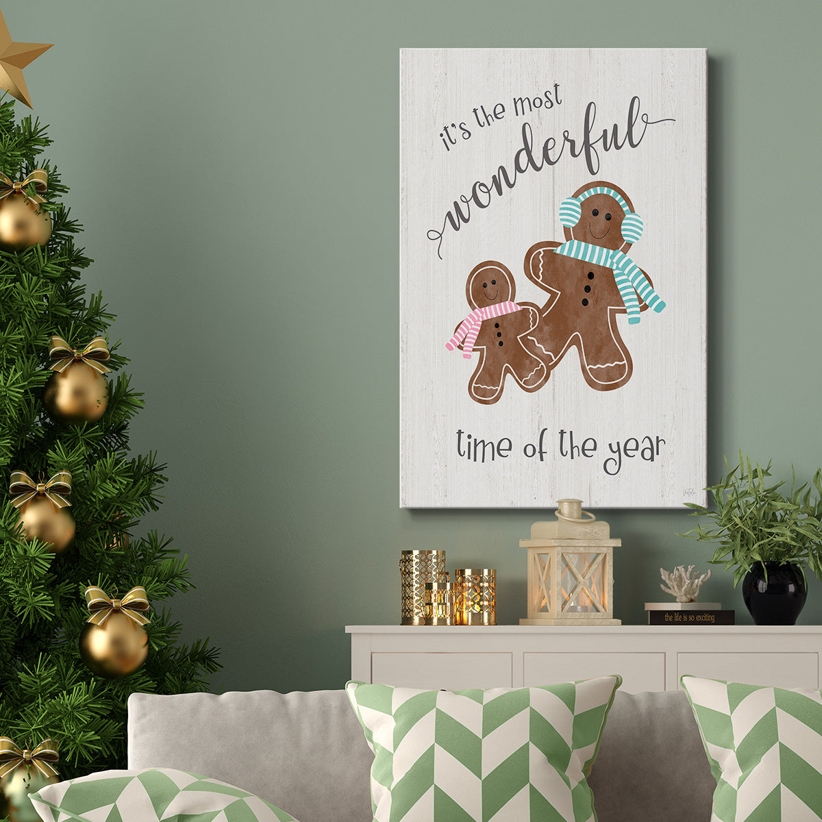 Time of the Year Gingerbread - Canvas Art Print