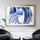 Blue Flow - Modern Framed Art Print