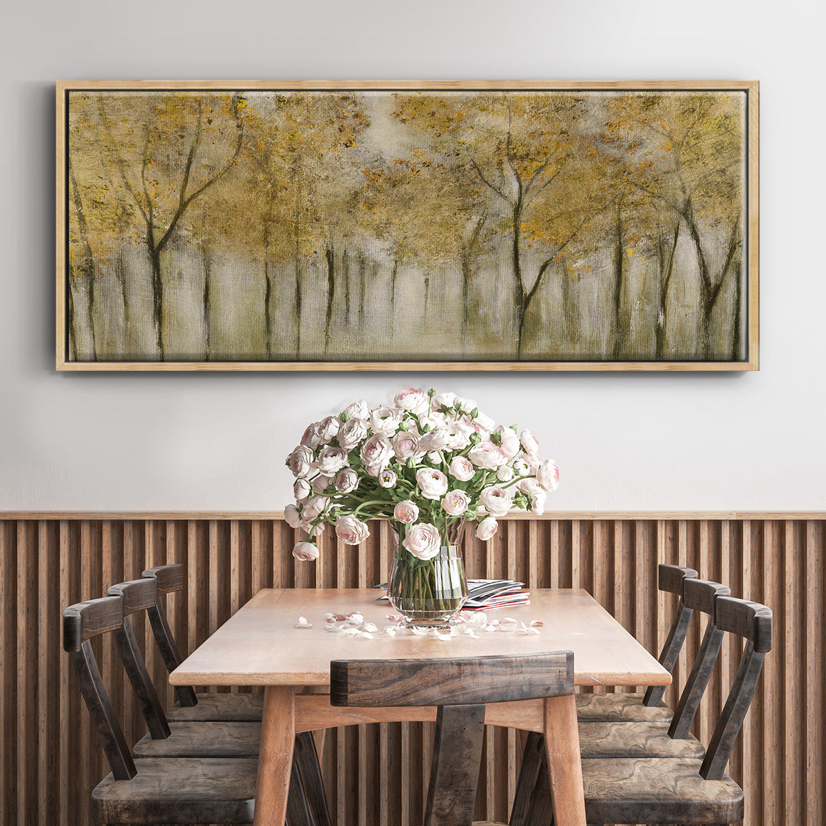 Golden Spring - Floater Framed Canvas Print