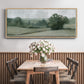 Soft Green Landscape II - Floater Framed Canvas Print