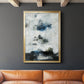 Black & Blue - Modern Framed Canvas Print