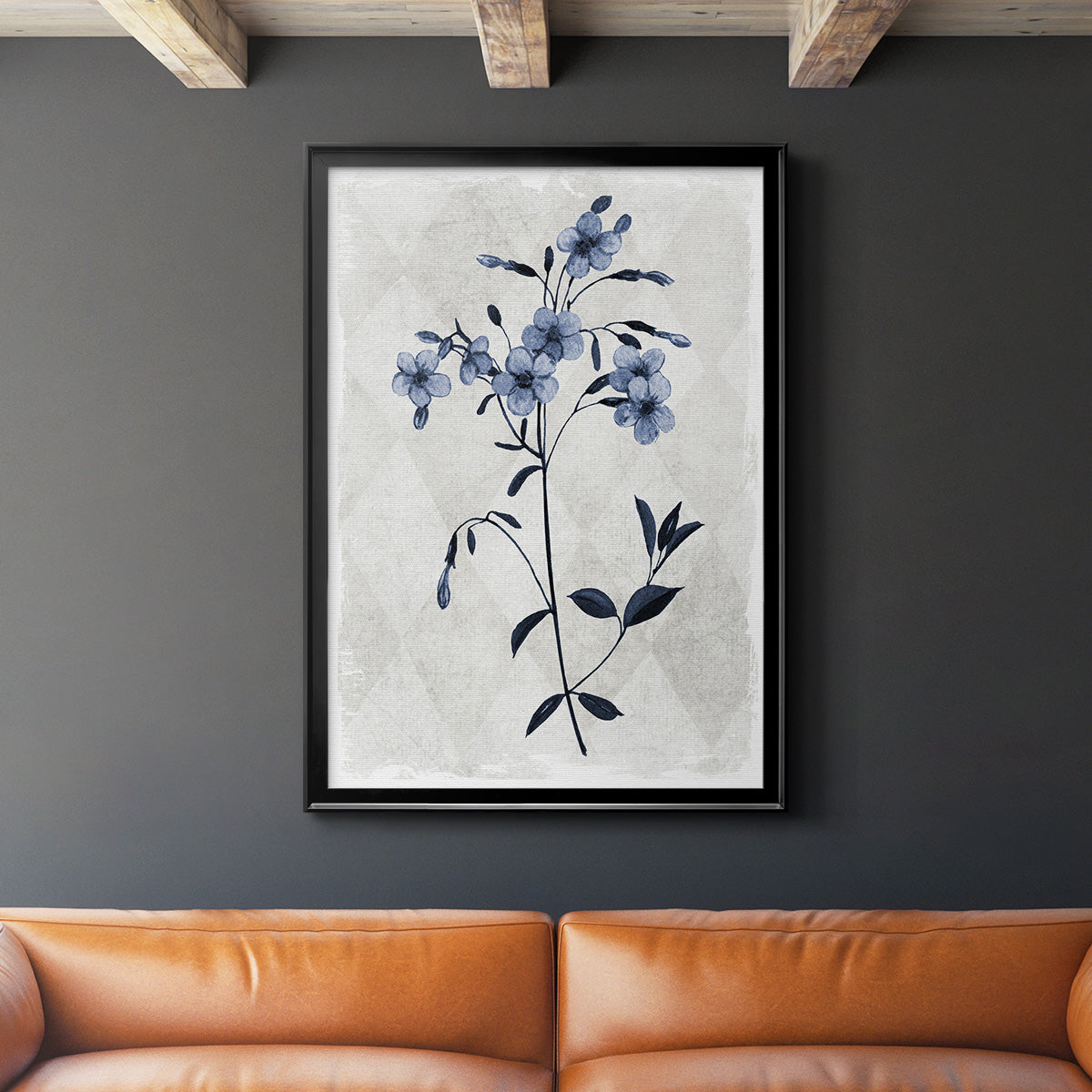 Harlequin Botanical III - Modern Framed Canvas Print