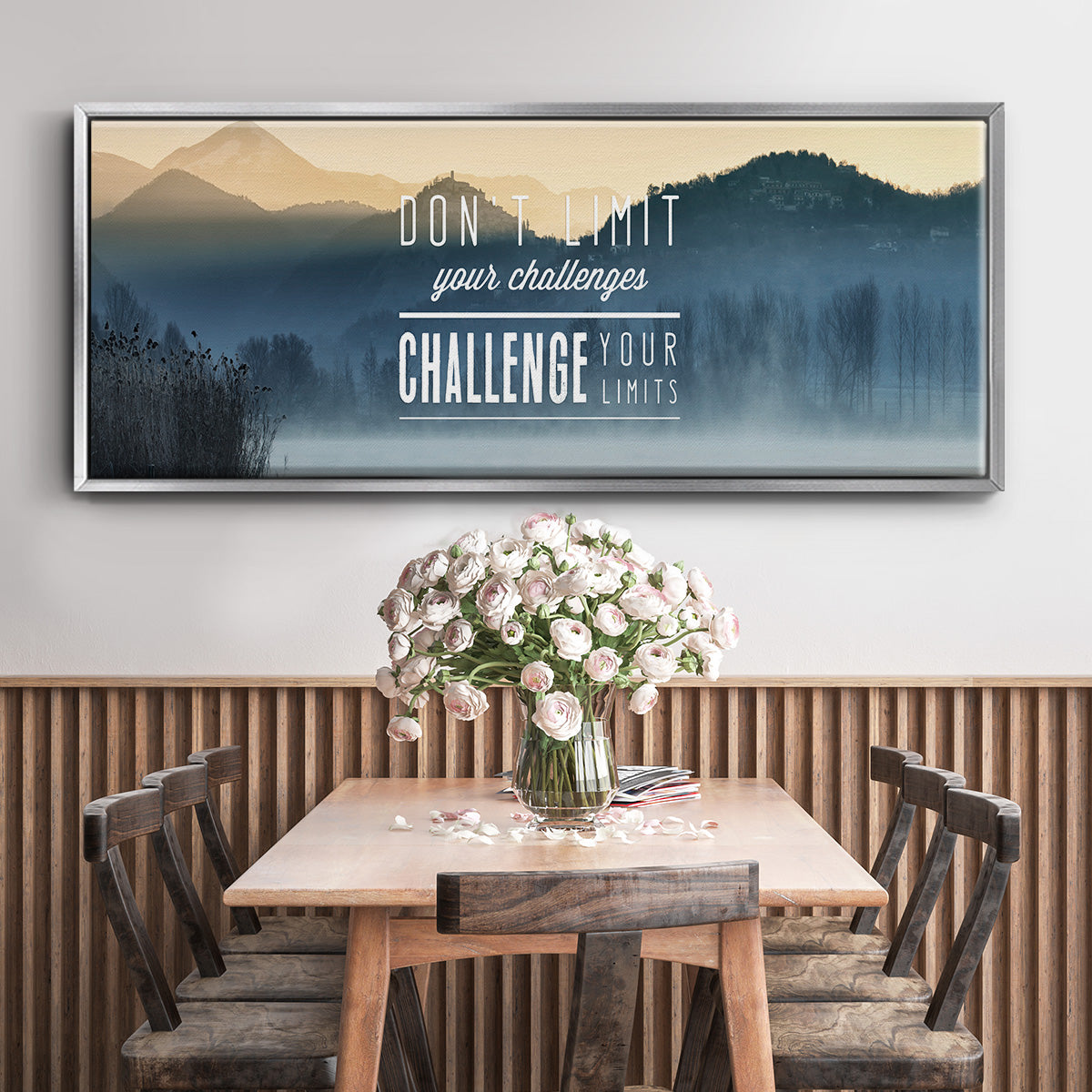 Challenge Your Limits - Floater Framed Canvas Print