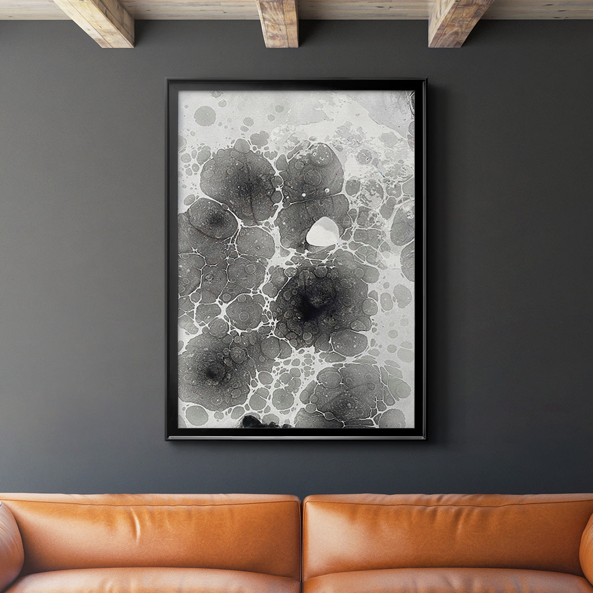 Marbling I - Modern Framed Canvas Print