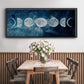 Moon Phases - Floater Framed Canvas Print