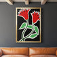 Pop Flowers VI - Modern Framed Canvas Print