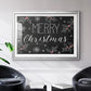 Merry Christmas Chalkboard - Modern Framed Art Print