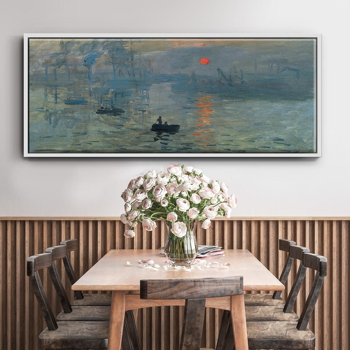 Impression Sunrise - Floater Framed Canvas Print