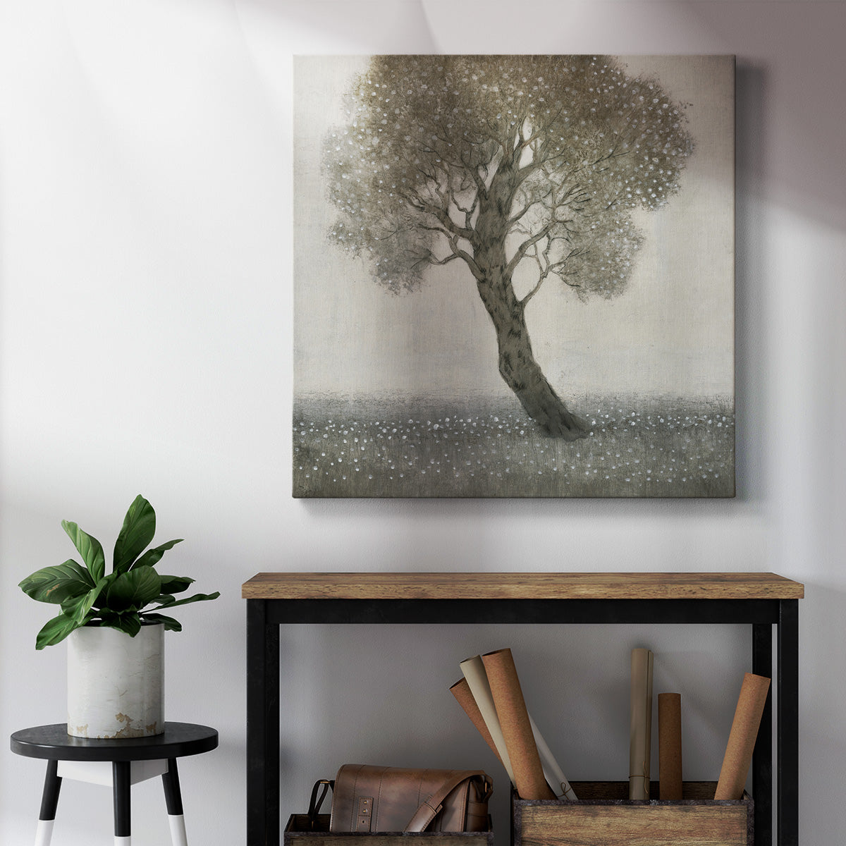 White Blossom Tree-Premium Gallery Wrapped Canvas - Ready to Hang