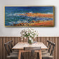 The 'Big Blue' Sea in Antibes, 1888 - Floater Framed Canvas Print