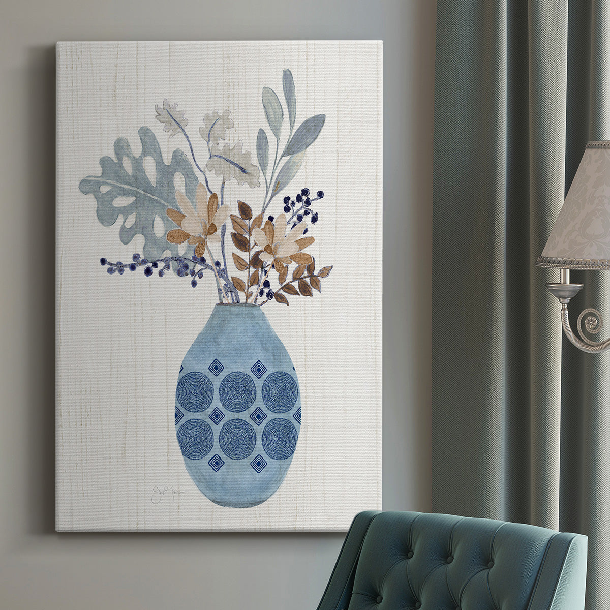 Boho Arrangement II Premium Gallery Wrapped Canvas - Ready to Hang