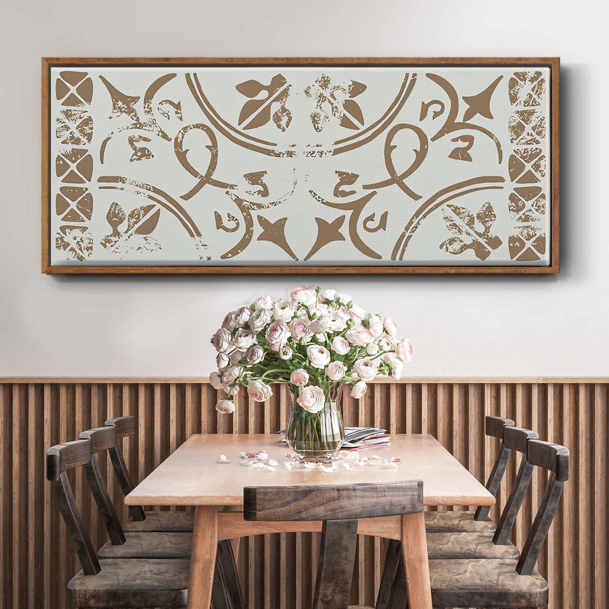 Ceramic Tile Collection D - Floater Framed Canvas Print