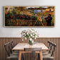 Monet Painting in His Garden in Argenteuil - Floater Framed Canvas Print