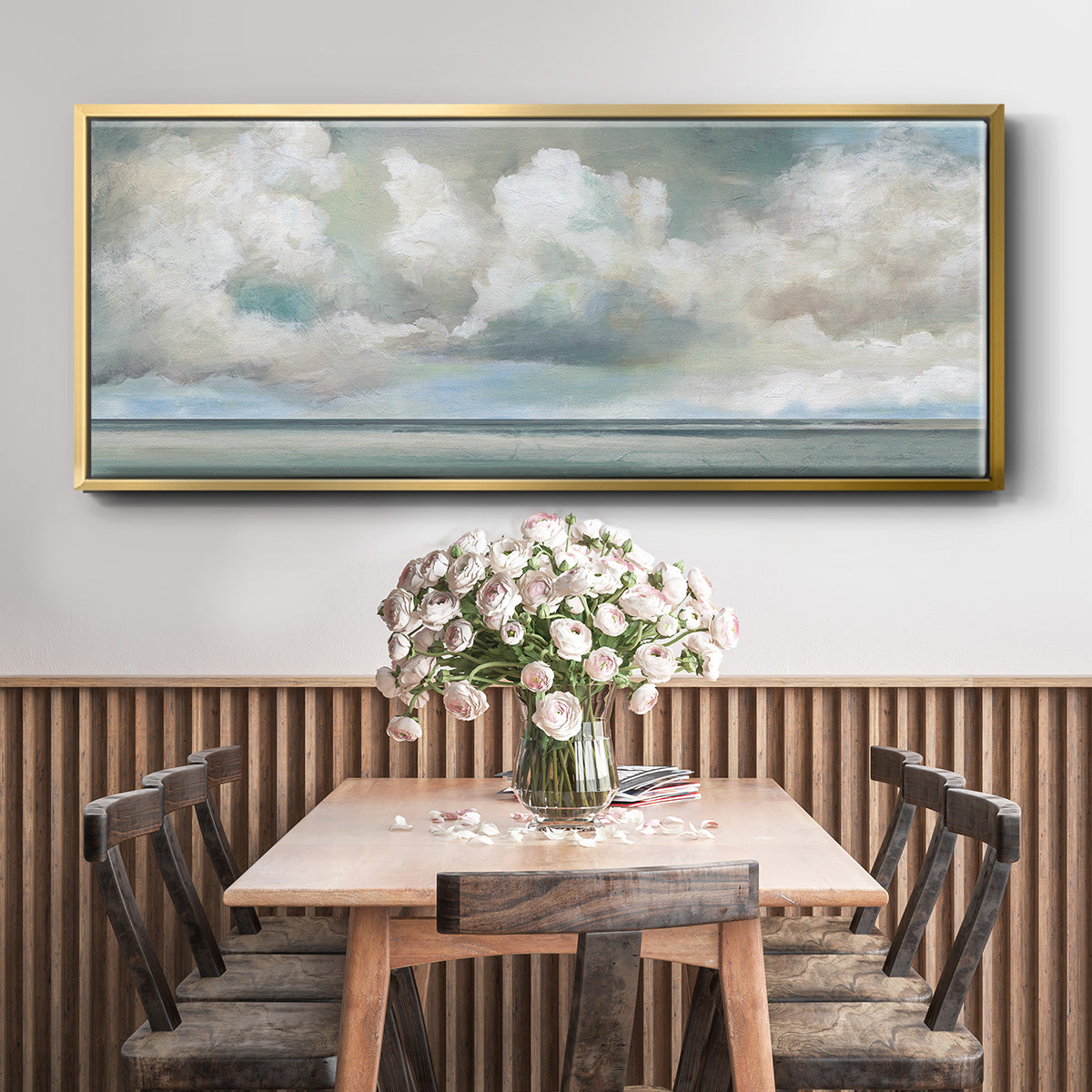 Cloudscape Vista I - Floater Framed Canvas Print