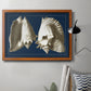 Conch Shells on Navy I Premium Framed Canvas- Ready to Hang