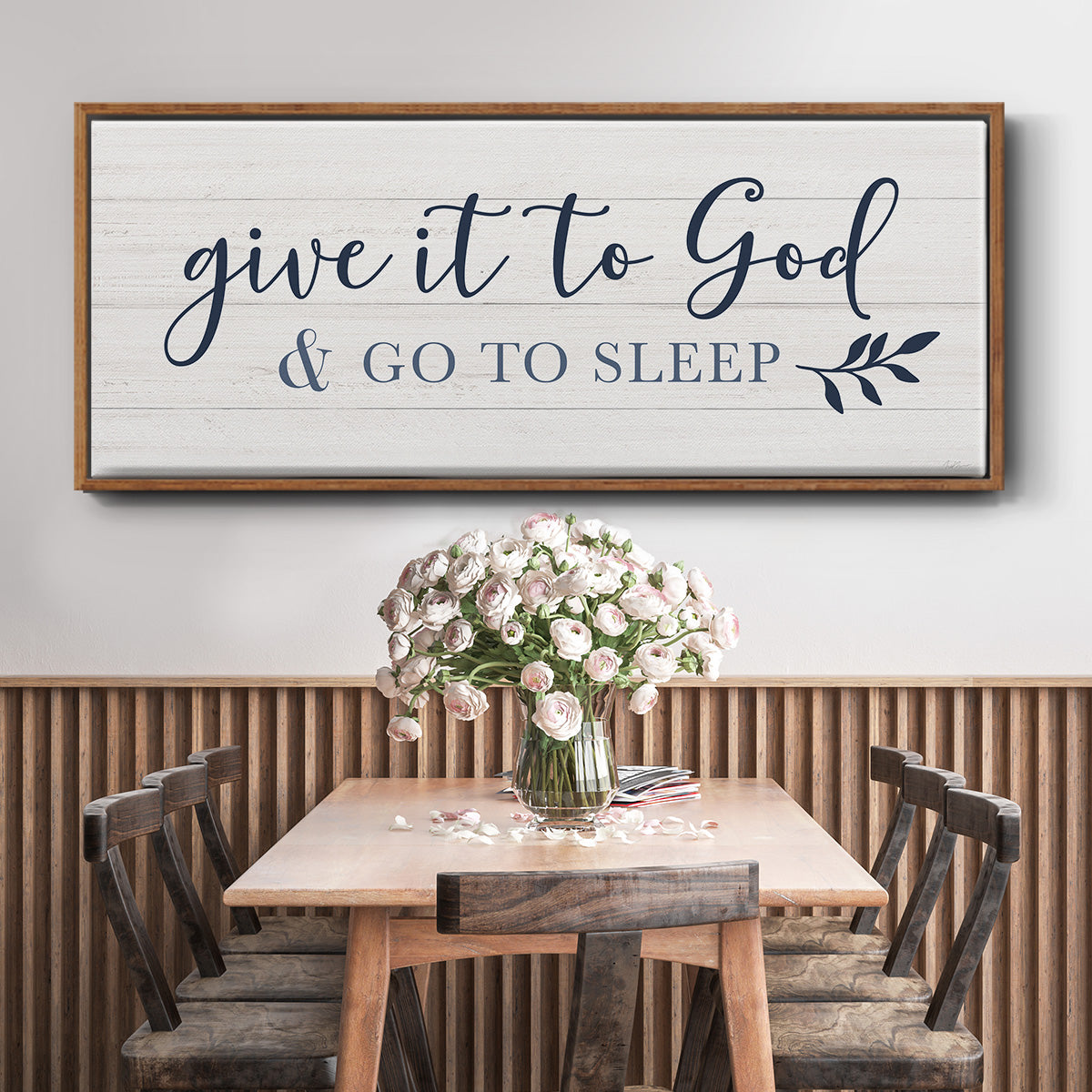 Give It To God - Floater Framed Canvas Print