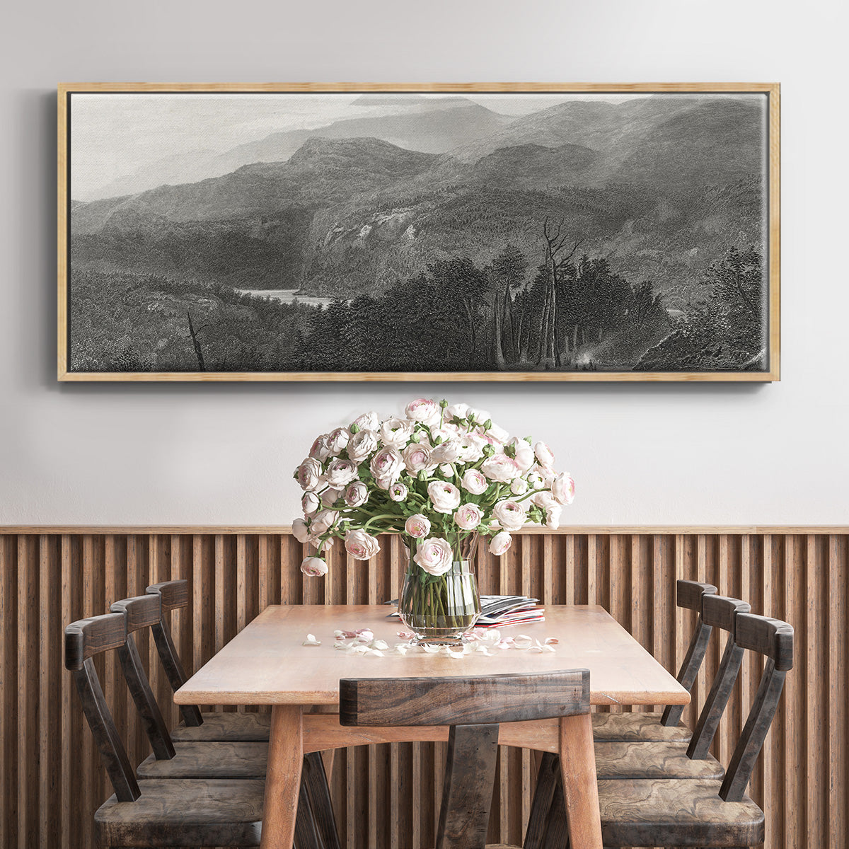The Smoky Mountains - Floater Framed Canvas Print