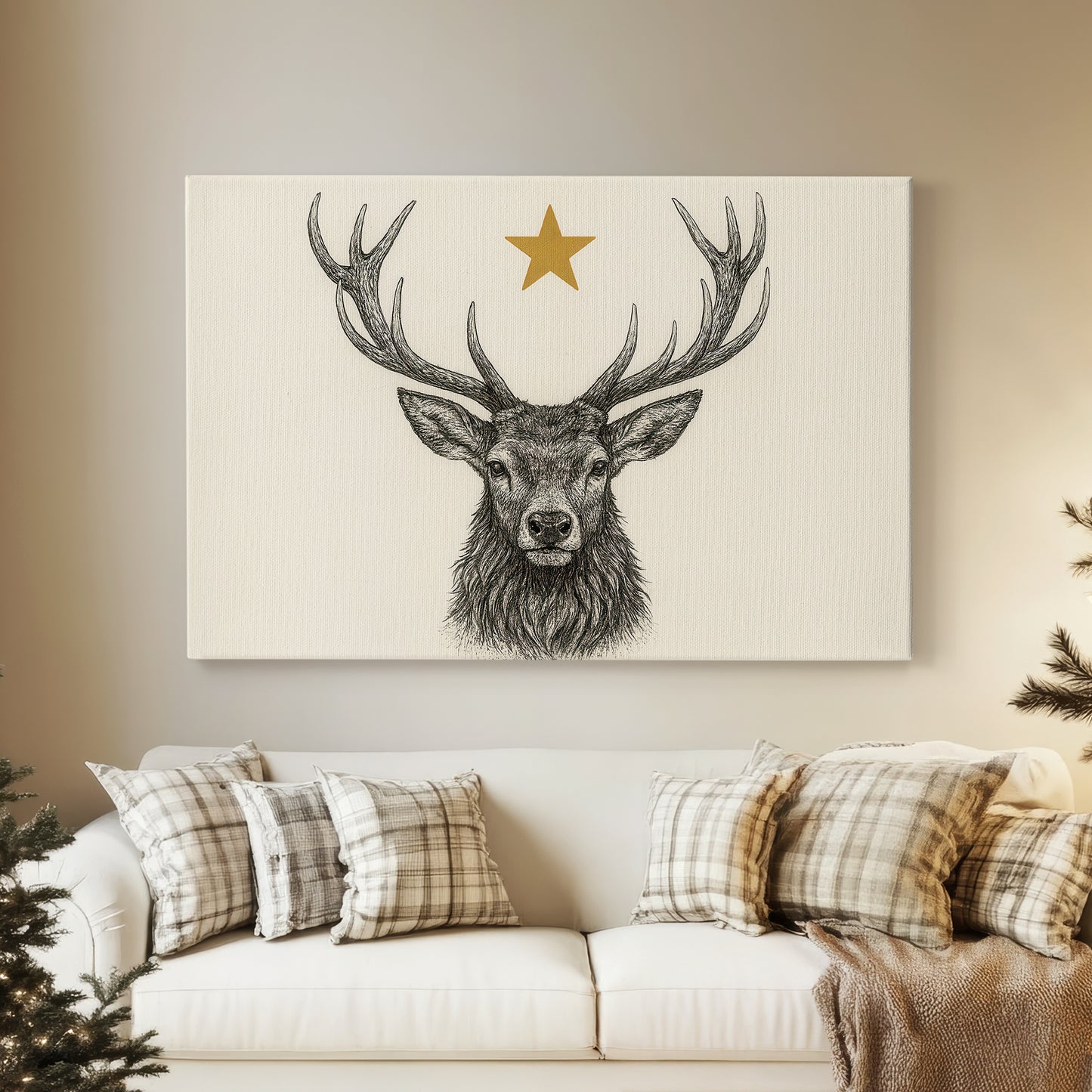 Hearth of Frostlit Carol - Canvas Art Print