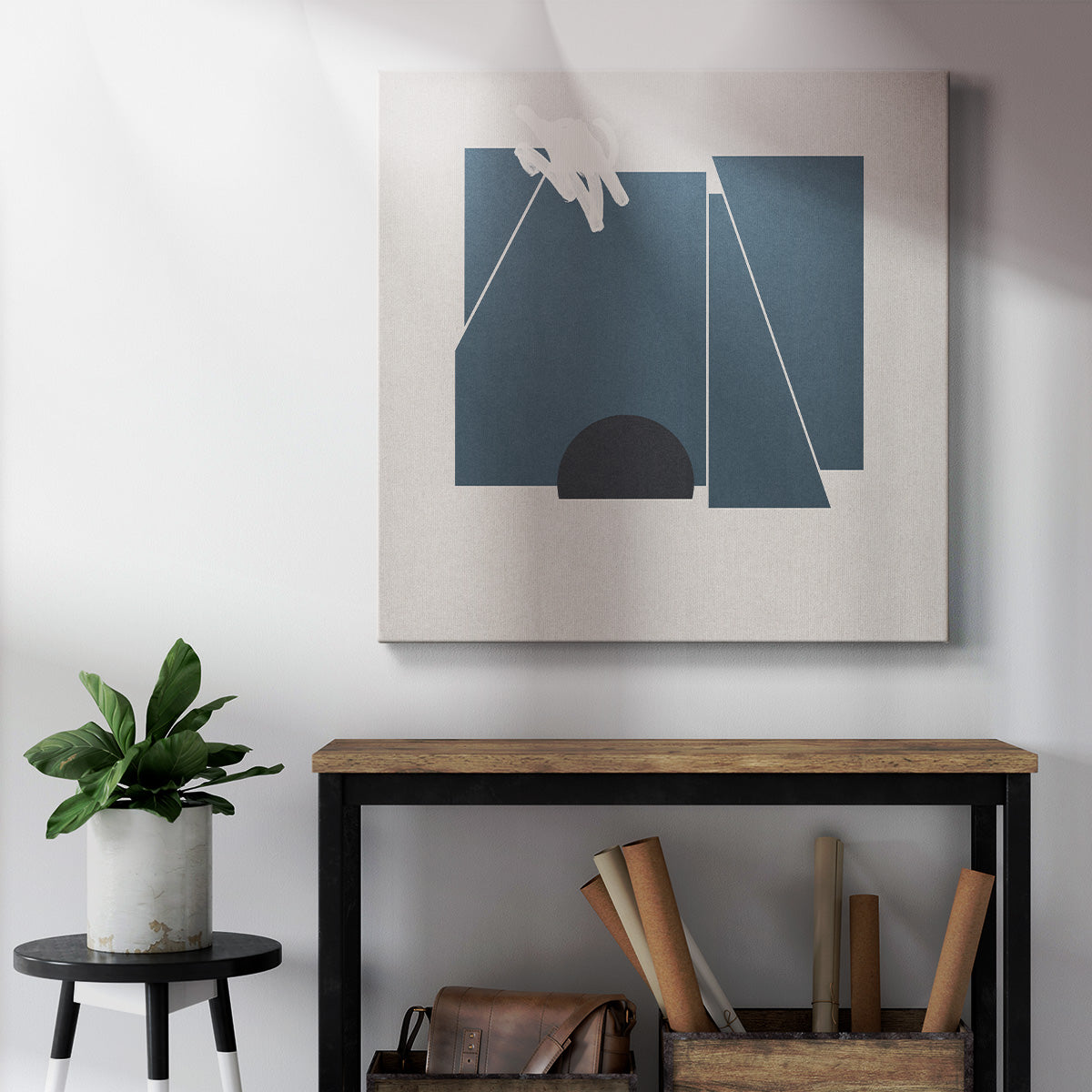 Blue Felt II - Canvas Art Print