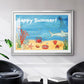 Cute Sea Creatures I - Modern Framed Art Print