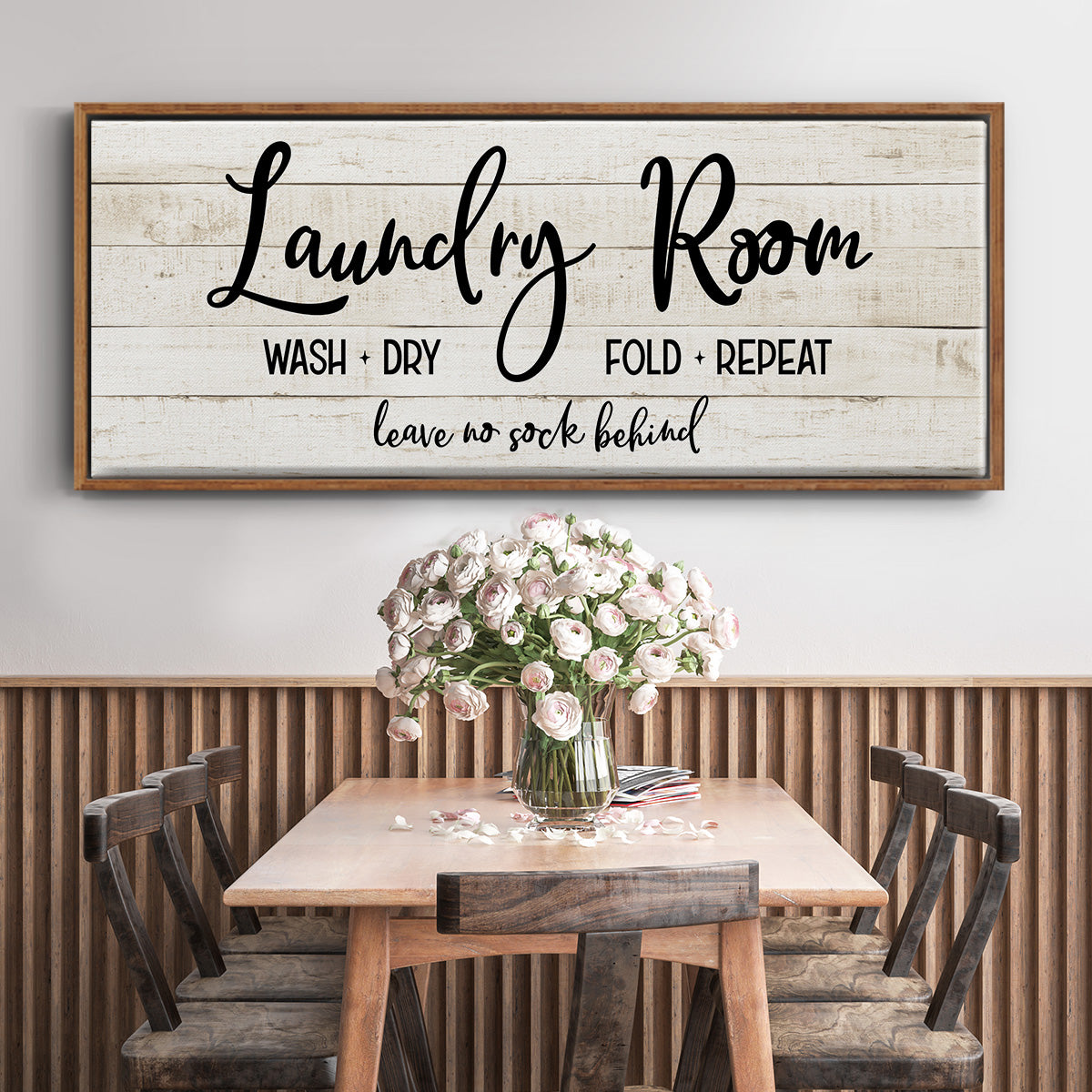 Leave No Sock Behind - Floater Framed Canvas Print