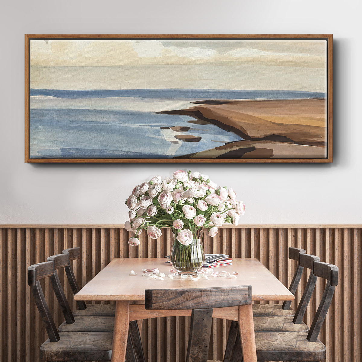 Shore Days II - Floater Framed Canvas Print