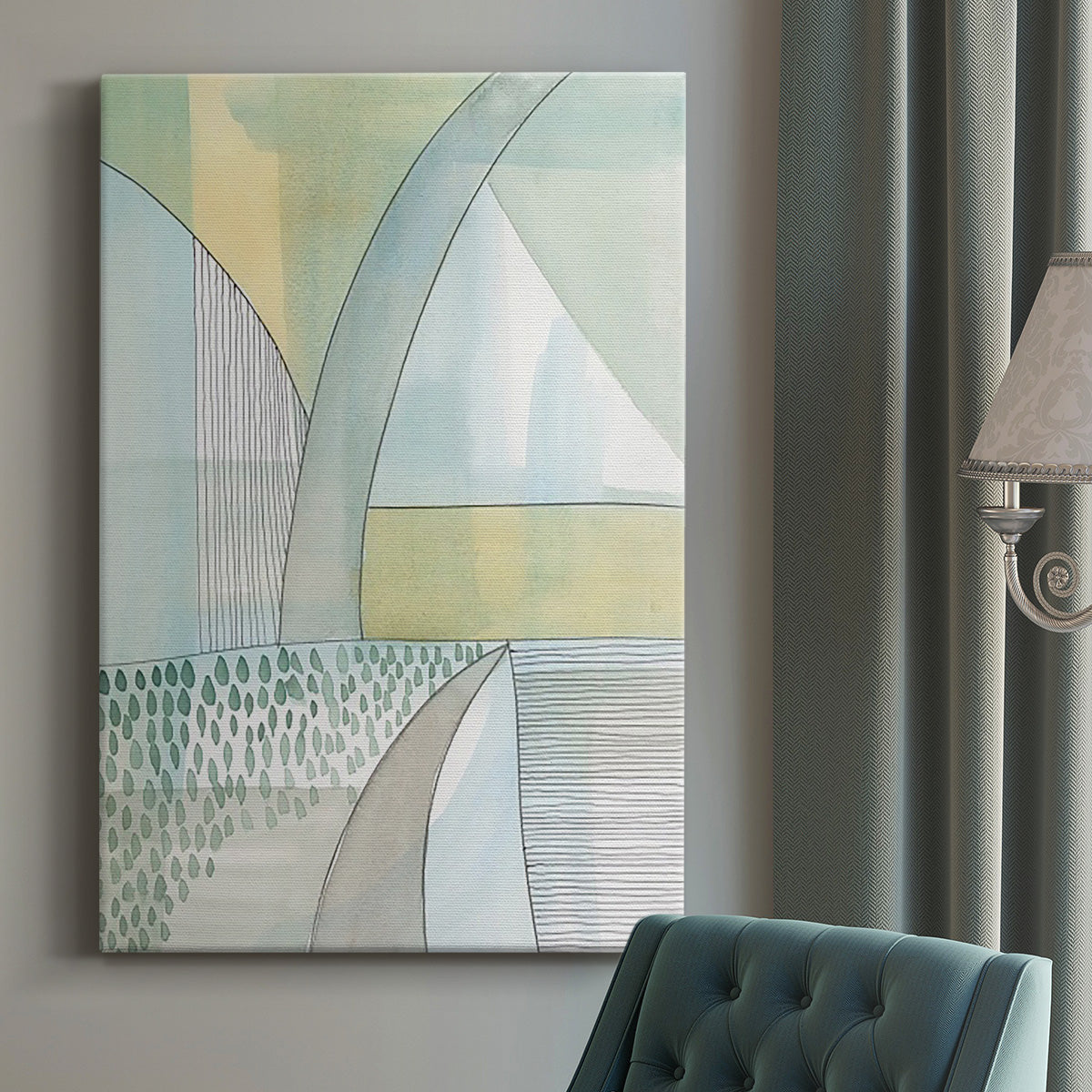 Mint Reflection II - Canvas Art Print