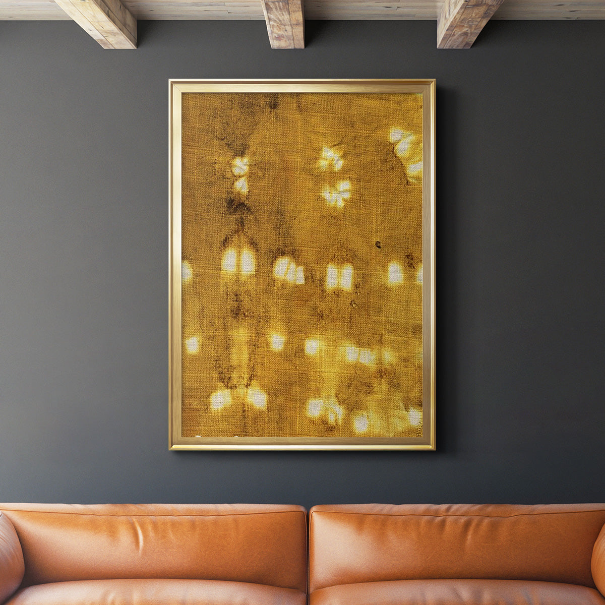 Turmeric Sunrise I - Modern Framed Canvas Print