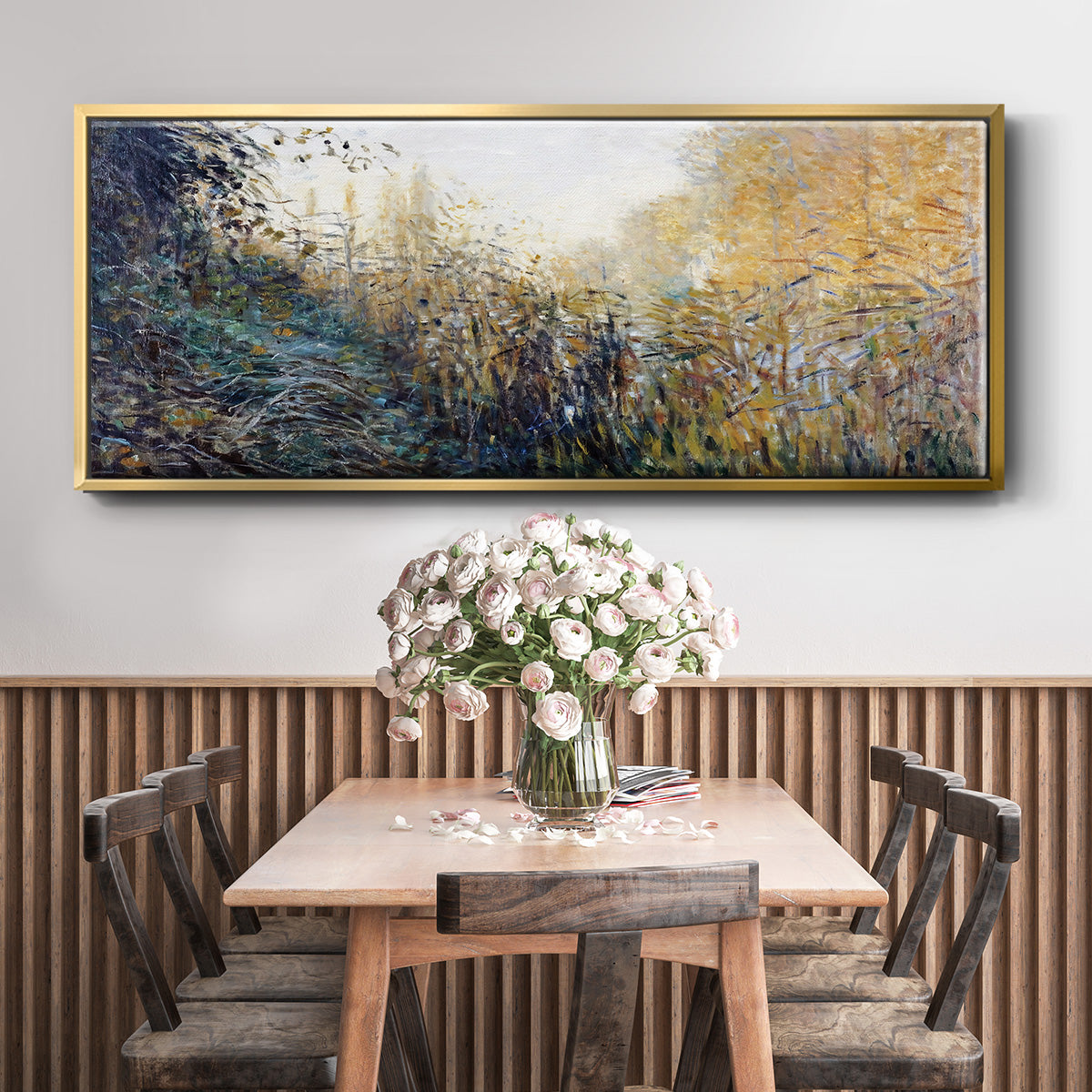 The Reeds (Study), 1876 - Floater Framed Canvas Print