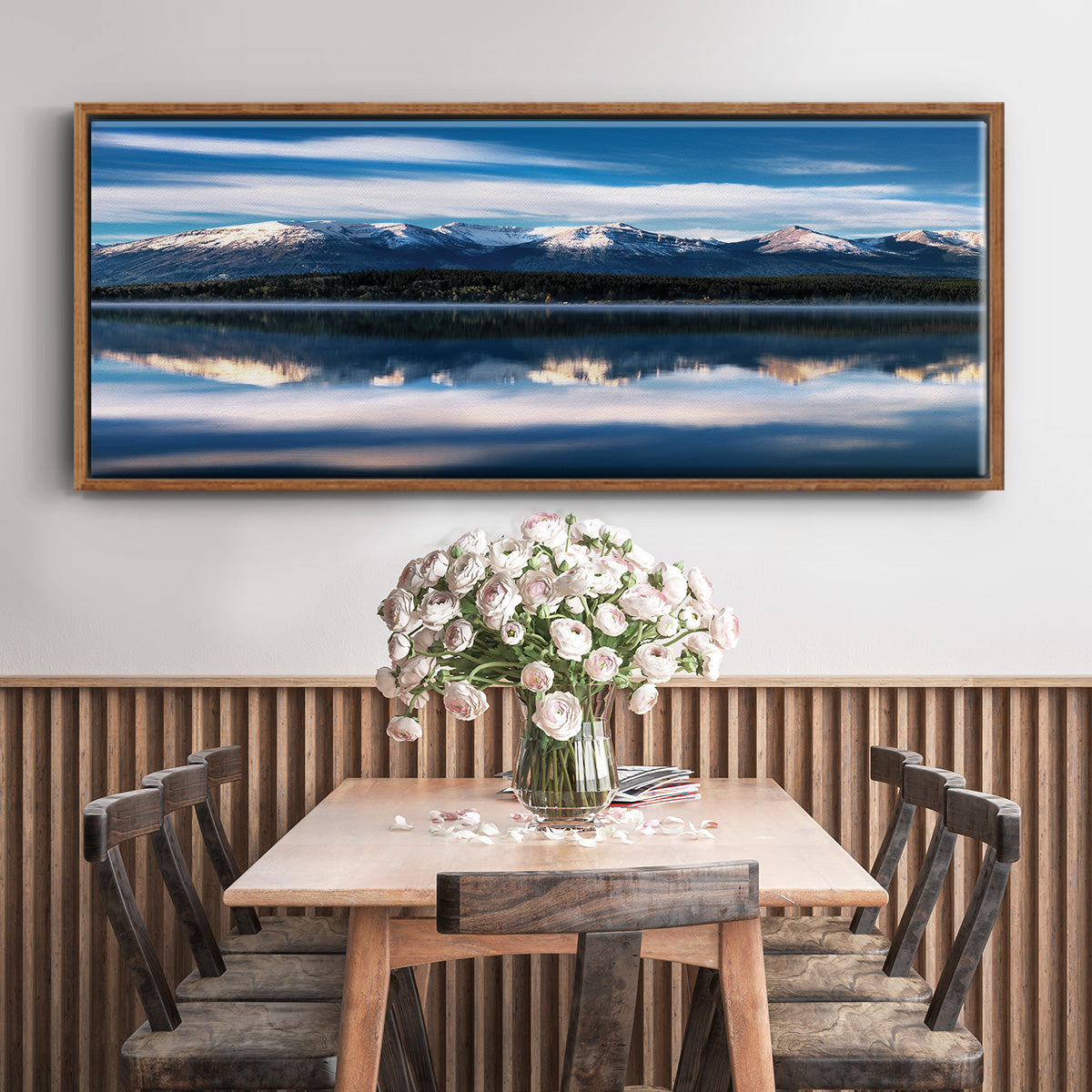 Pyramid Lake - Floater Framed Canvas Print