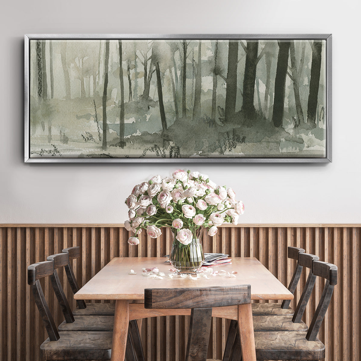 Into the Woods II - Floater Framed Canvas Print