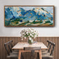 Blue Mountain Peaks I - Floater Framed Canvas Print