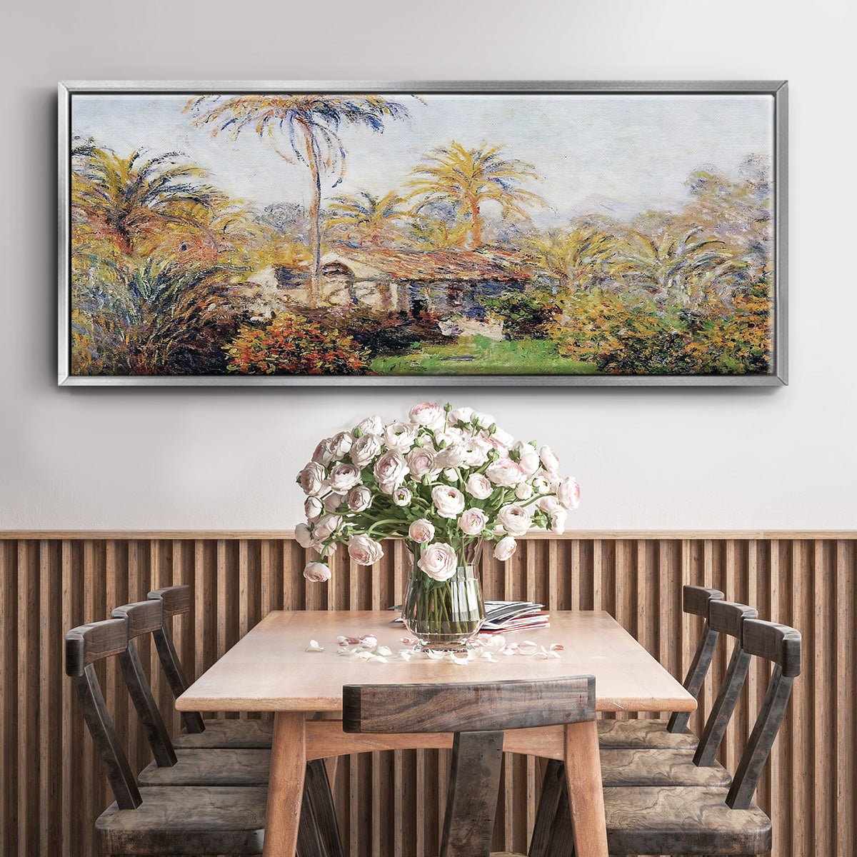Small Country Farm in Bordighera, 1884 - Floater Framed Canvas Print