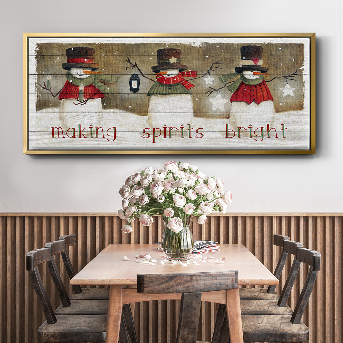 Making Spirits Bright - Floater Framed Canvas Print