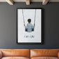 Boy on a Swing - Modern Framed Canvas Print